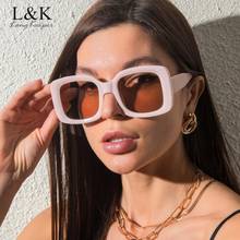 Brand Designer Oversized Square Sunglasses Women Fashion Big Frame Sun Glasses Female UV400 Pink Eyewear Men Retro Shades 2024 - buy cheap