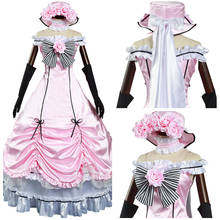 Black Butler Kuroshitsuji Ciel Phantomhive Cosplay Sleeveless Lace Maid Cut Dress Uniform Outfit Anime Cosplay Princess Costumes 2024 - buy cheap