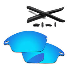 Alphax Polarized Replacement Lenses & Black Ear Rubber Kit for-Oakley Fast Jacket OO9097 Sunglasses - Multiple Options 2024 - buy cheap