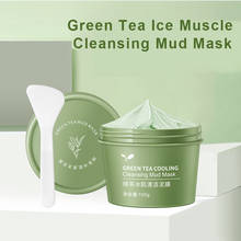 Mascarilla de barro muscular helado de té verde, máscara de limpieza profunda facial, antiacné, para el cuidado de la piel, 100g, TSLM1 2024 - compra barato