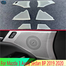 Para Mazda 3 Axela Sedan BP 2019 2020 cubierta de altavoz de acero inoxidable ajuste Interior puerta lateral estéreo anillo de cuello 2024 - compra barato