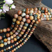 8-12mm Natural Round Ocean Agates Gobi Agates Beads For Jewelry Making Beads Bracelets Gift 15'' Needlework DIY Beads Trinket 2024 - buy cheap