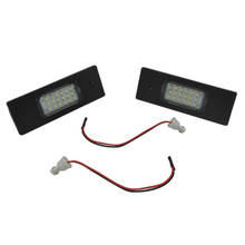 2 luzes de placa de led para carro, indicado diretamente para bmw, e63, e64, e81, e85, e87, 650i, m6, z4, livre de erro, 24-smd 2024 - compre barato