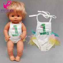 40cm baby doll bikini for 42cm Nenuco Ropa y su Hermanita 16 inch baby doll swim clothes 2024 - buy cheap