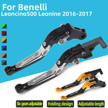 Motorcycle Brake and Clutch Lever with CNC Folding Extendable for Benelli Leoncino 500 Leoncino500 Leonine LeonineX 2016-2017 2024 - buy cheap