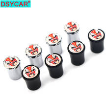 DSYCAR 4Pcs/Set Car Styling Zinc Alloy Car Tire Valve Caps Wheel Tires Tire Stem Air Cap Airtight Covers 2024 - buy cheap