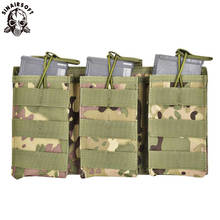 SINAIRSOFT тактическая Тройная открытая сумка 5,56 223 Военная быстрая тактическая сумка для журнала MOLLE Mag Tri сумка для боеприпасов нейлоновая LY2040 2024 - купить недорого