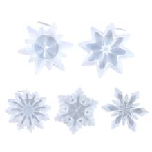 Crystal Epoxy Resin Mold Christmas Ornaments Snowflake Pendant Silicone Mould Dropship 2024 - buy cheap