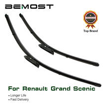 BEMOST Car Wiper Blades Natural Rubber For Renault Grand Scenic 2 3 4 ,Model Year From 2005 To 2018 Fit Push Button/Bayonet Arms 2024 - buy cheap