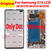 Only Dot With Frame 6.1" For Samsung S10 LCD Display Touch Screen Digitizer Assembly For Samsung S10 G973F/DS G973U G973W LCD 2024 - buy cheap