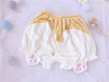 Autumn Winter Japanese Kawaii Cute Plush Shorts Soft  Girl Pumpkin Shorts Soft Cute Corgi PP Claw Embroidery Lantern Shorts 2024 - buy cheap