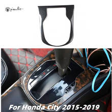 Car Gear Shift Panel Decoration Frame Trim for Honda City 2015 2016 2017 2018 2019 Carbon Fiber Interior Accessories Stickers 2024 - buy cheap