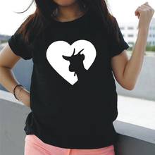 Забавный график Harajuku футболка Femme козы сердце фермы летняя футболка с короткими рукавами для женщин повседневные топы размера плюс Camisa De Mujer; Большие размеры 2024 - купить недорого