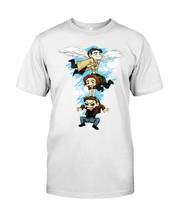 Camiseta estrangulada masculina, camiseta branca de algodão de equipe chibi castiel angel dean sam winchester 2024 - compre barato