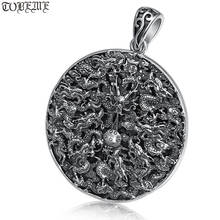 Handcrafted 100% 925 Silver Dragon Pendant vintage sterling silver Man pendant Powerful Dragon Pendant Hiphop Rock Jewelry 2024 - buy cheap