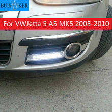 Luzes led drl de corrida para vwjetta 5 a5 mk5 2005 2006 2007 2008 2009 2010 2024 - compre barato