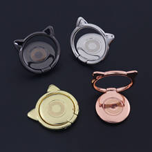 Finger Ring Phone Stand Smartphone Holder For iPhone XS For Huawei cell Mobile Cat Socket Stand gold silver black rose gold 2024 - buy cheap
