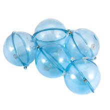 5pcs Fishing Float ABS Plastic Balls Water Ball Bubble Floats Clear Round Fishing Bobber Buoy Airlock Strike Indicators Blue 2024 - buy cheap