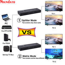 Матрица 4K HDMI, 4 х2, 4K, 30 Гц, HDMI, 4 х2, матрица с аудио, 4 в 2, оптическая, SPDIF, 3,5 мм, HDR, Матрица HDMI, переключатель, переключатель для IPTV, ПК, STB 2024 - купить недорого