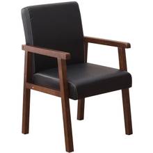 Silla nórdica de madera maciza con reposabrazos, sillón sencillo para restaurante, escritorio de ordenador, hotel y hogar 2024 - compra barato