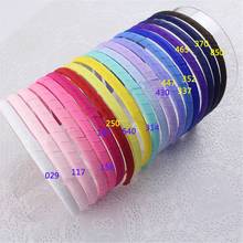 Hairbands Head Hoop For Women Girl Kids Hair Accessories Band 1cm Plain Ribbon Covered Solid Plastic Resin Clasp Headband FJ3101 2024 - buy cheap