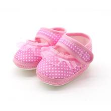 Lace Baby Shoes Baby Girl Soft Shoes Fashion Dot Sweet Lace Girls Soft Sole First Walkers Princess Shoes Cotton Crib Shoes 2024 - buy cheap