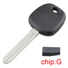 Llave de encendido de coche sin cortar, hoja en blanco, con Chip transpondedor G, TOY44G-PT, apto para Toyota 4runner, Avalon, Camry, Corolla, FJ, Cruiser 2024 - compra barato