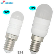 (6pcs/lot)Mini Ceramic Body E14 Led Bulb 3w 5w Crystal Lamp SMD3014  AC 110V 220V 240V Warm White Cold White Refrigerator Light 2024 - buy cheap