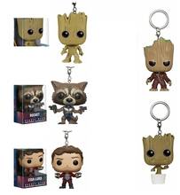 POP  Keychain Official Guardians of the Galaxy Rocket Action Figure Collectible Model Toy Christmas Gift 2024 - buy cheap