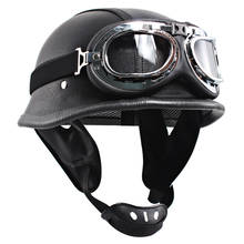 Gafas UV de cara abierta para motocicleta, lentes Retro de media máscara para Harley, Vespa, Cafe, Racer, Cruiser, Touring, medio casco, XXL 2024 - compra barato