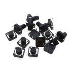 20pçs 12x12 botões de pressão dip 4pin interruptor de luz sensível ao toque 12*12*4.3/5/6/7/8/9/10/11/12/13/14/16/18/20/22/25mm interruptor de ato de potência - foto 2026