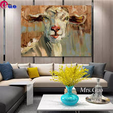 5d faça você mesmo strass pintura inteiramente redonda broca quadrada imagem animal cabra arte kits de ponto cruz mosaico de bordado de diamante 2024 - compre barato