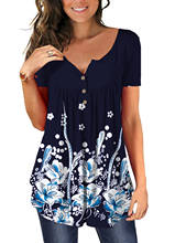 Camiseta estampada feminina para o verão, tamanhos p, m, g, gg e xxg 2024 - compre barato