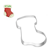 Santa Claus Gift Sock  Cake Stencil  Cupcake Decoration Template Mold Cookie Coffee Stencil Fondant Mold Baking 2024 - buy cheap