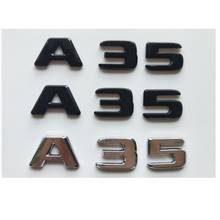 Flat Font Letters Number A 3 5 Rear Trunk Lid Emblems Badges Emblem Badge Sticker for Mercedes Benz W177 A35 A 35 AMG 2017-2020 2024 - buy cheap
