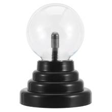 Bola de Plasma de 3 pulgadas con USB, luz electrostática de esfera, lámpara mágica de cristal, globo de escritorio, luz para discoteca, lámpara para fiesta de navidad 2024 - compra barato
