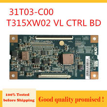 Placa t-con para equipamento de exibição de tv, placa de substituição original t315xw02 vl co2, bd, t-con 2024 - compre barato