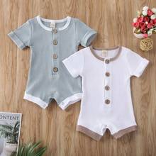 Summer Newborn Infant Baby Boys Girls Clothes Casual Short Sleeve Romper Jumpsuit Outfit 0-18M 2024 - buy cheap