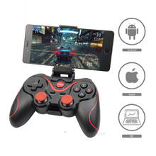Controle sem fio t3 para jogos, joystick com bluetooth 3.0, controle remoto para ps3, tablet, pc e celular android 2024 - compre barato