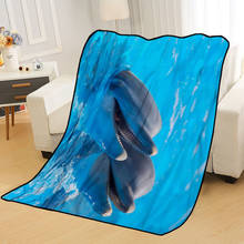 Dolphin Blankets for beds throw blanket soft blanket summer blanket anime blanket travel blanket Big Size 145X200cm 2024 - buy cheap