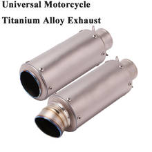 Universal Titanium Alloy Motorcycle GP Project Exhaust Pipe Escape Modified Muffler For GSXR600 CBR1000RR S1000RR R6 R1 CBR650 2024 - buy cheap