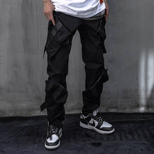 Techwear calça de corrida masculina, nova moda de 2021 com bolso de carga 2024 - compre barato