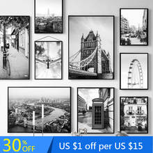 Nordic Style Black and White Poster London Wall Art Decoration Picture for Living Room Posters and Prints Canvas Painting Decor 2024 - buy cheap