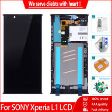 Tela xperia lcd de 5.5 ''para sony xperia l1, tela lcd g3312 g3311 g3313 com digitalizador de touch screen e quadro original para sony xperia l1 2024 - compre barato