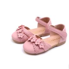 White Pink Kids Toddler Flower Children Girls Wedding Party Dress Princess Leather Shoes For Teens Girls Dance Shoes New 2024 - buy cheap