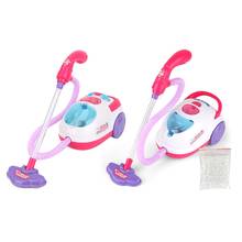 Pretend Play Toy Vacuum Cleaner Toy for Kids Housekeeping Cleaning Trolley Play Set Mini Clean Up Cart 2024 - buy cheap