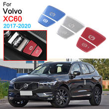 Capa adesiva decorativa para freio de mão, para volvo xc60, xc90, s90, acessórios 2017, 2018, 2019, 2024 - compre barato