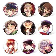 9pcs/set Anime Hetalia Cartoon Character Badge Decoration Brooch for Backpack Accessories 2024 - buy cheap