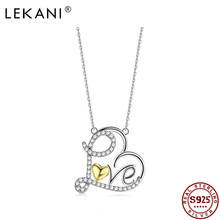 LEKANI 925 Sterling Silver Elegant True Love Heart Necklace For Women Long Chain Link Necklaces Fine Jewelry Romantic Gift 2024 - buy cheap