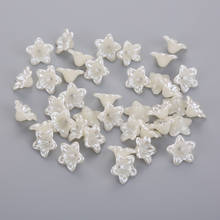 13mm 1000pcs Ivory Color Imitation ABS Flower pearl Beads Caps For Jewelry Accessories DIY Receptacle Beads 2024 - buy cheap